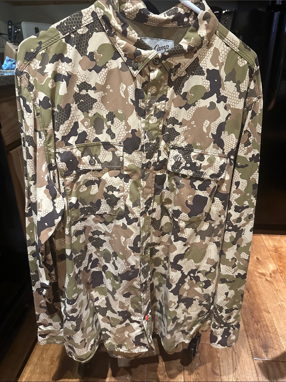 Camp Camouflage Field Jacket - Men's Brown & Green Camo